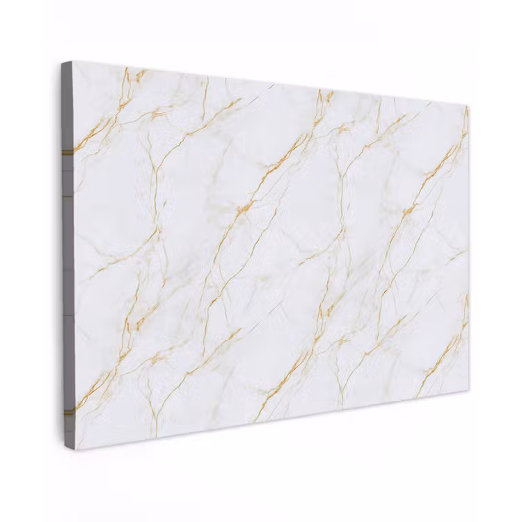 Wit - Marmer - Goud - Luxueus canvas 2cm klein 34 -z3d