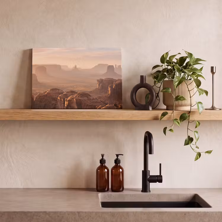 Woestijn - Landschap - Natuur canvas 2cm klein -sfeer3