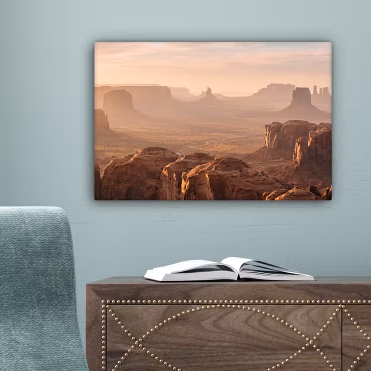 Woestijn - Landschap - Natuur canvas 2cm klein -sfeer4