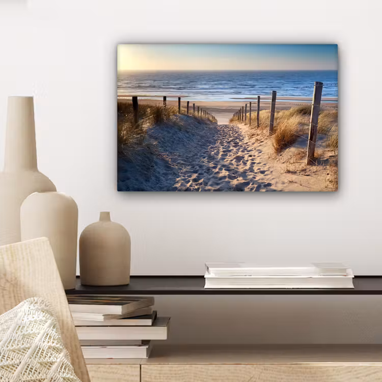 Zand - Strand - Duin - Zee - Zomer canvas 2cm klein -sfeer6