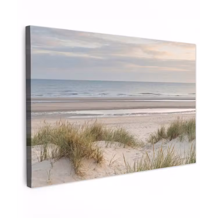 Zandstrand - Bewolkt - Duinen canvas 2cm klein -z3d
