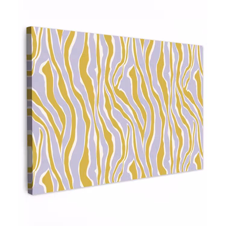 Zebra - Modern - Meerkleurig canvas 2cm klein 34 -z3d