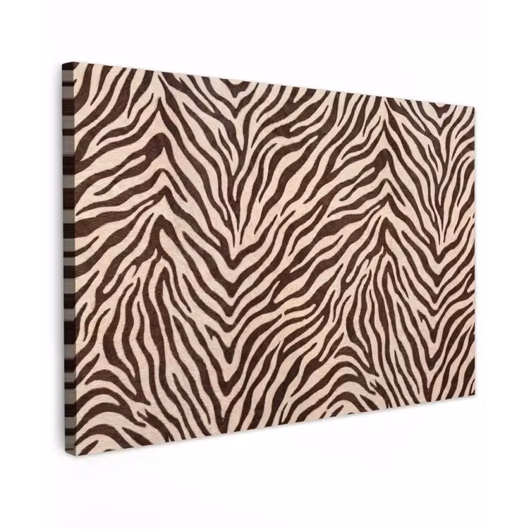 Zebra - Strepen - Bruin canvas 2cm klein -z3d