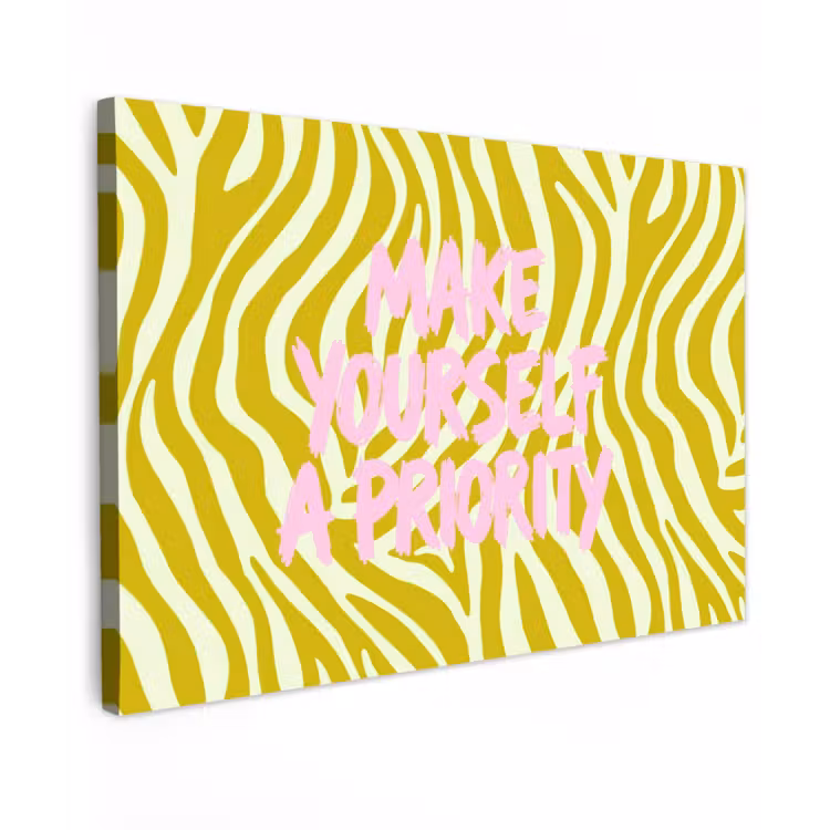 Zebraprint - Priority - Roze canvas 2cm klein -z3d
