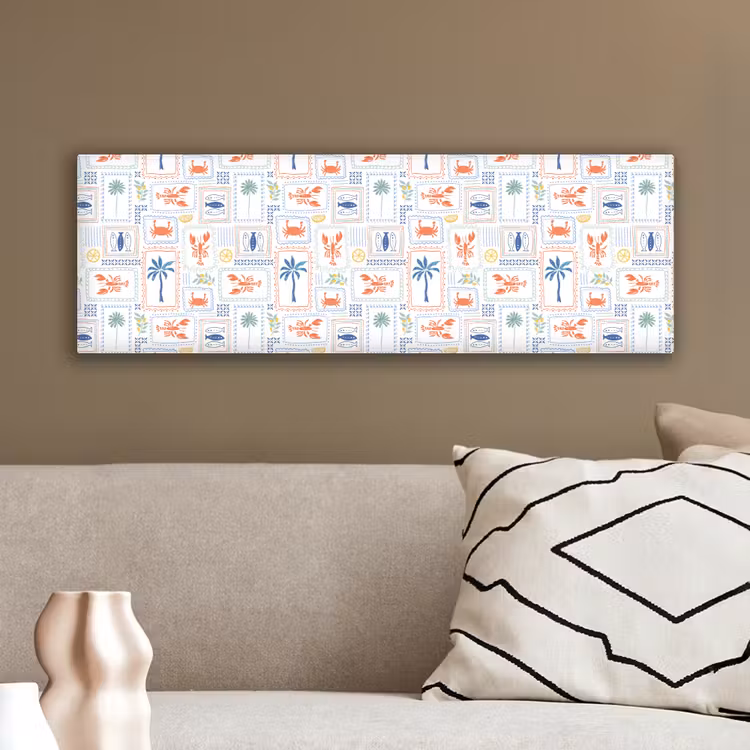 Italiaans - Zee - Sfeer - Krab - Multi canvas 2cm klein 828 -sfeer3