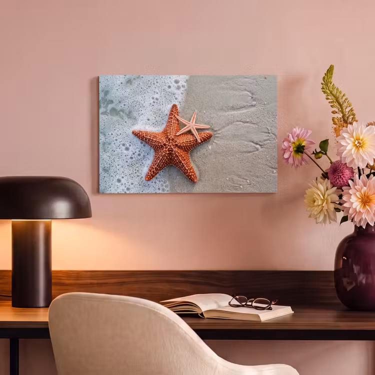 Zeester - Strand - Zee canvas 2cm klein -sfeer4