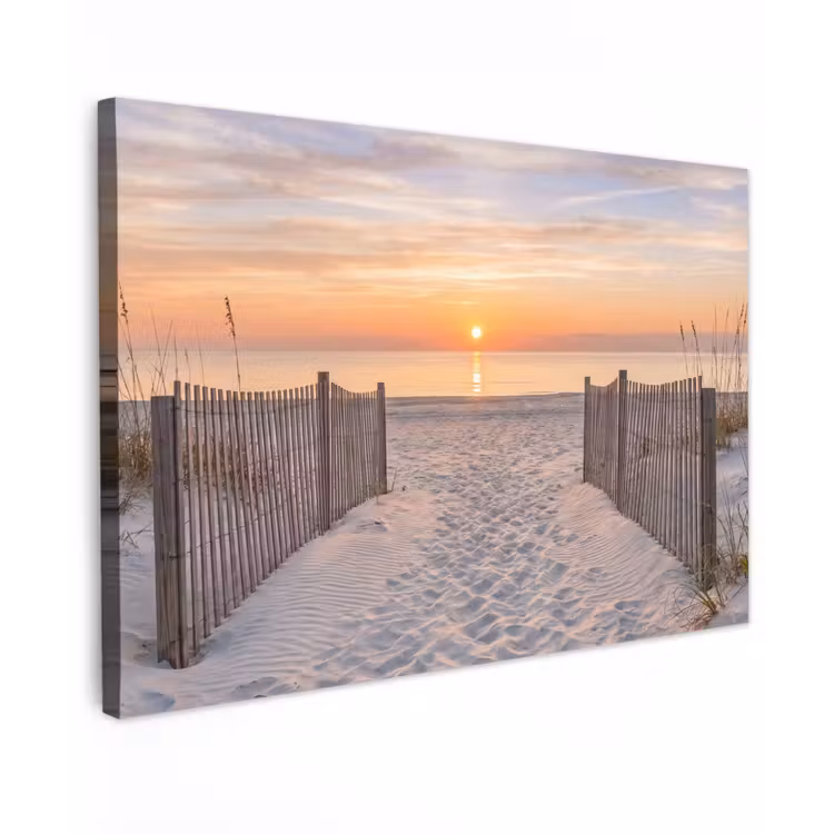 Zonsondergang - Strand - Zand canvas 2cm klein -z3d