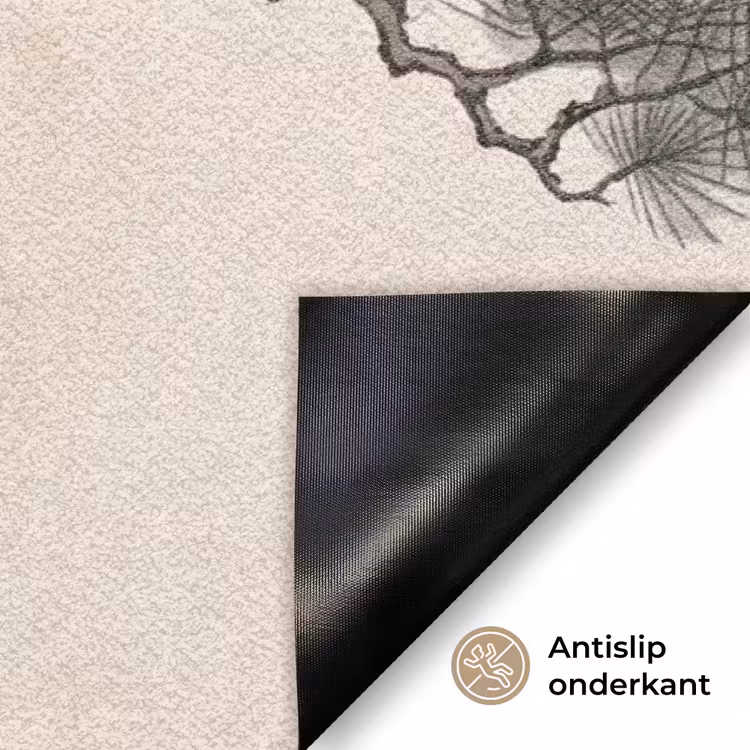 Aap - Maan - Goud Deurmat klein -antislip_NL