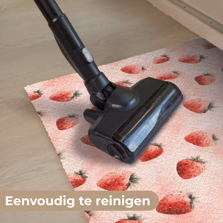 Aardbei - Patroon - Roze Deurmat klein 898 -reinigen_NL