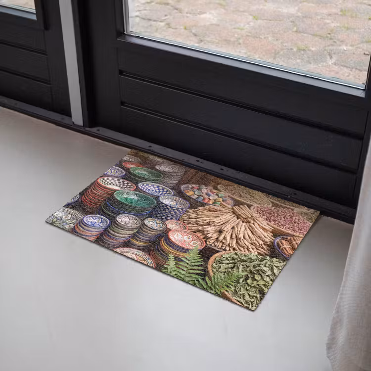 Deurmat - Aardewerk - Oosters - Kleurrijk - Aardewerk - Oosters - Kleurrijk Deurmat klein