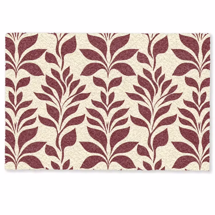 Abstract - Bladeren - Burgundy Deurmat klein 898 -zkaufland3d