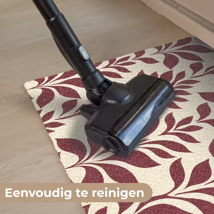 Abstract - Bladeren - Burgundy Deurmat klein 898 -reinigen_NL