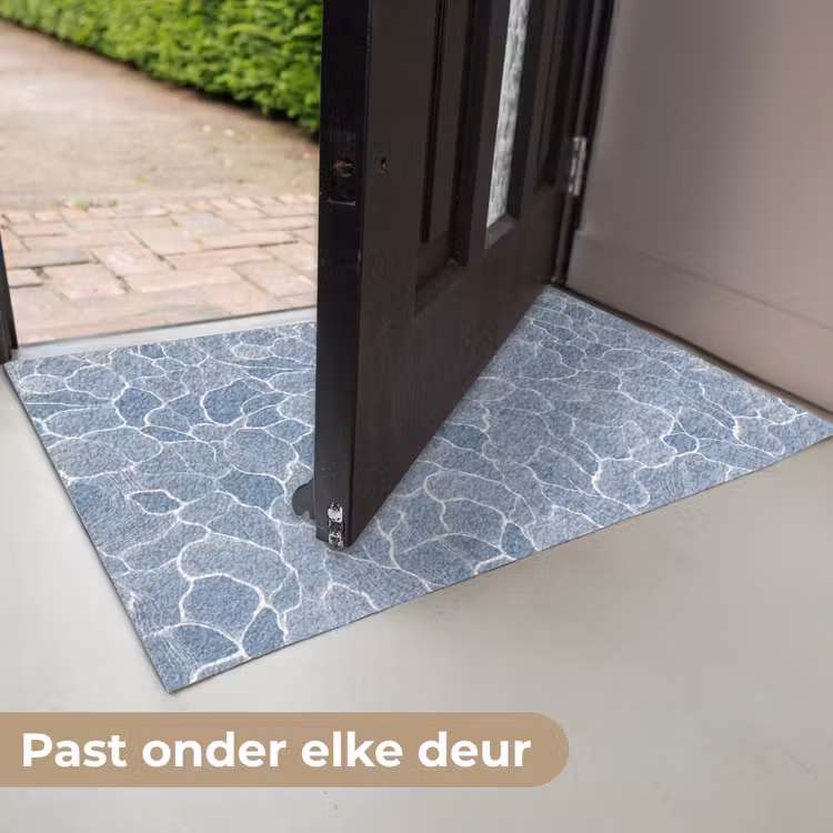 Abstract - Blauw - Bladeren Deurmat klein -USP_NL