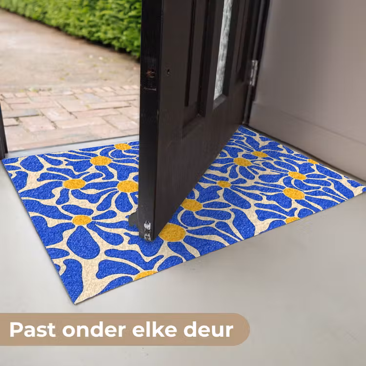 Abstract - Bloem - Blauw Deurmat klein 898 -USP_NL