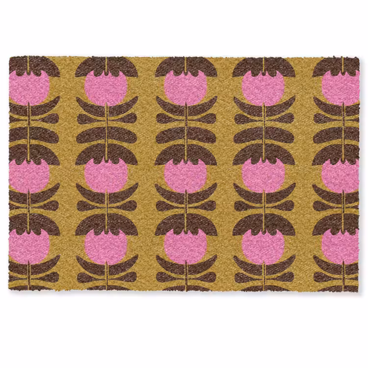 Abstract - Bloemen - Roze Deurmat klein 898 -zkaufland3d