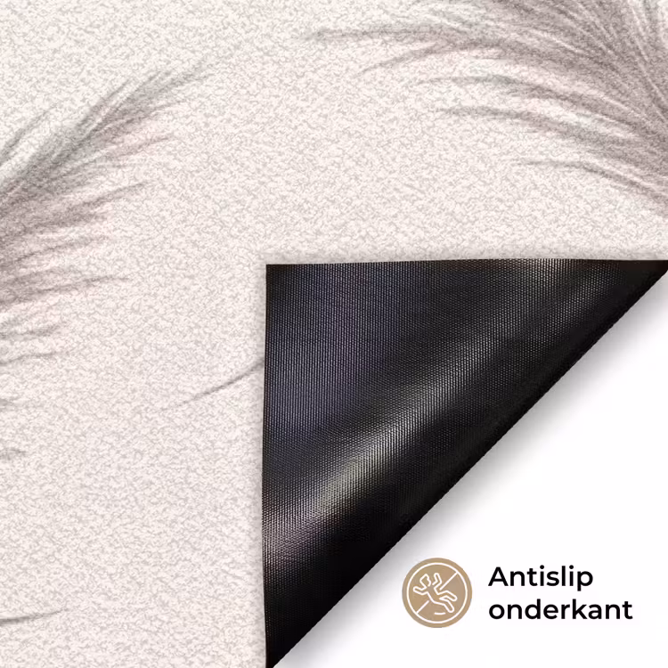 Abstract - Bogen - Plant - Boho - Beige Deurmat klein -antislip_NL
