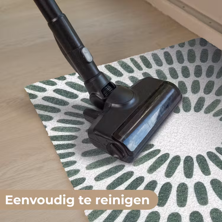 Abstract - Cirkel - Patroon - Modern - Groen Deurmat klein -reinigen_NL