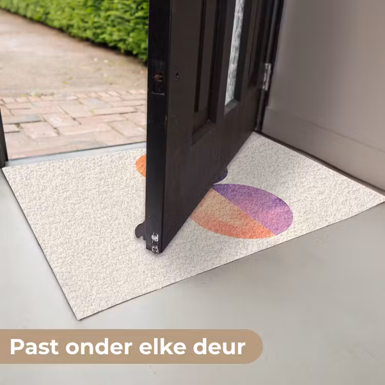 Abstract - Cirkels - Paars Deurmat klein -USP_NL