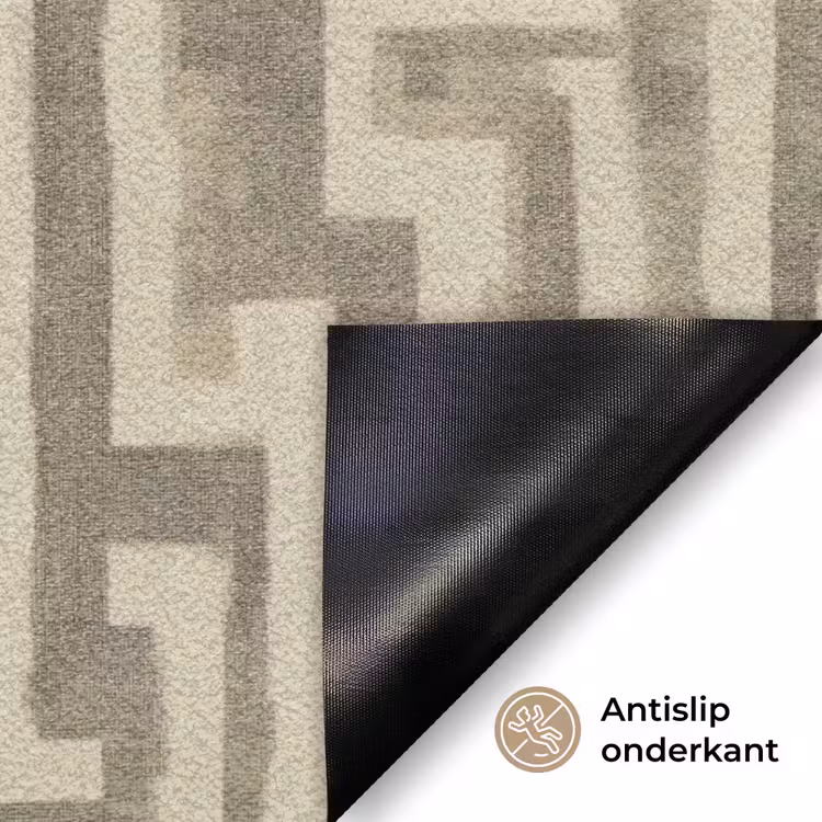 Abstract - Geometrisch - Groen Deurmat klein 898 -antislip_NL