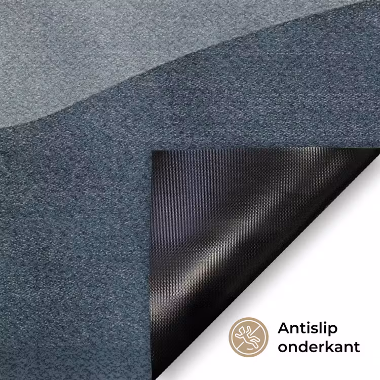 Abstract - Golven - Blauw Deurmat klein -antislip_NL