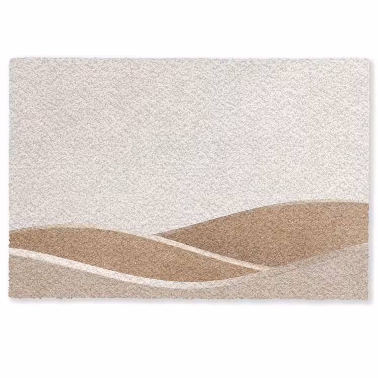 Abstract - Golven - Modern - Beige Deurmat klein -zkaufland3d