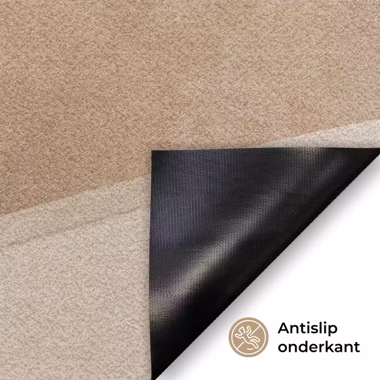 Abstract - Golven - Modern - Beige Deurmat klein -antislip_NL
