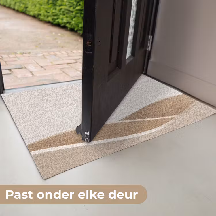 Abstract - Golven - Modern - Beige Deurmat klein -USP_NL