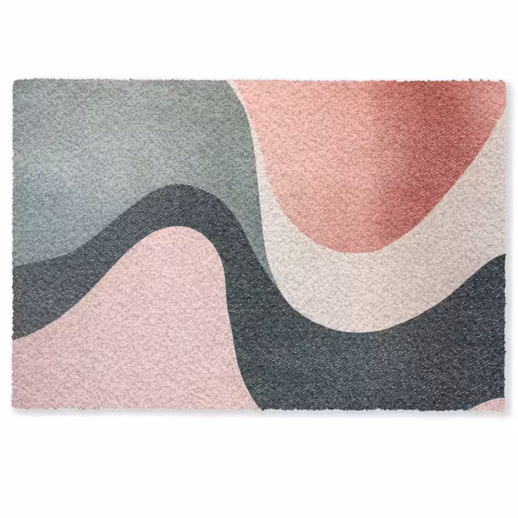 Abstract - Golven - Sierlijk - Roze Deurmat klein -zkaufland3d