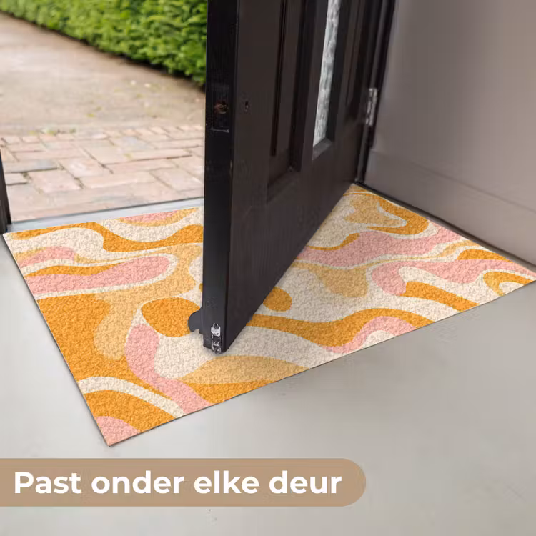 Abstract - Golvend - Oranje Deurmat klein -USP_NL