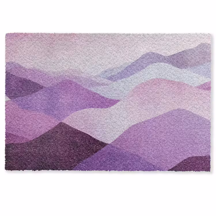 Abstract - Heuvels - Landschap - Paars Deurmat klein -zkaufland3d