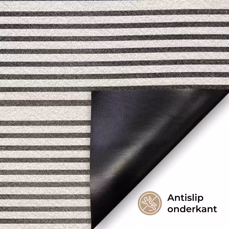Abstract - Japandi - Beige - Modern Deurmat klein -antislip_NL