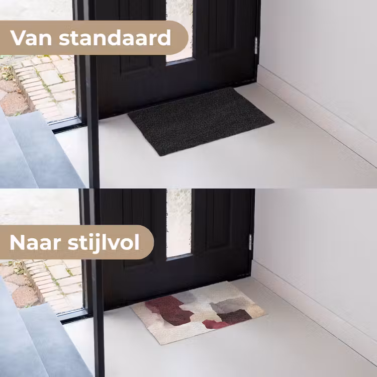 Abstract - Kleurbakken - Rood Deurmat klein -voor-na_NL