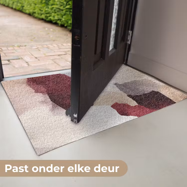 Abstract - Kleurbakken - Rood Deurmat klein -USP_NL