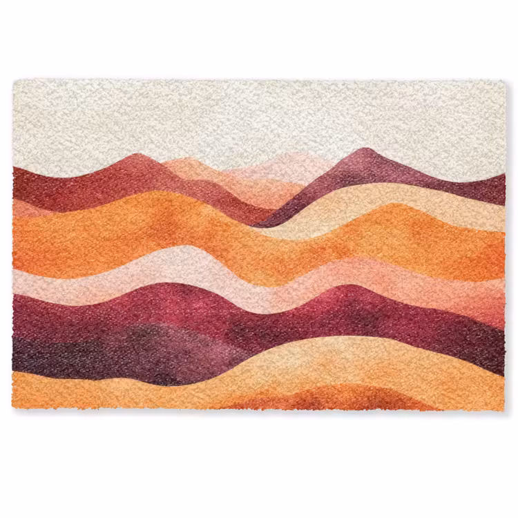 Abstract - Landschap - Golven Deurmat klein -zkaufland3d