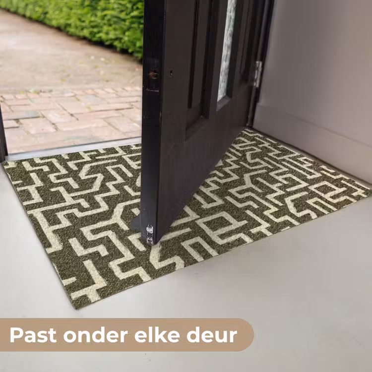 Abstract - Lijnen - Groen Deurmat klein 898 -USP_NL