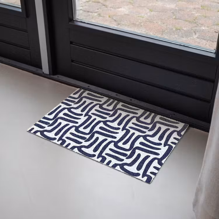 Abstract - Modern - Blauw Deurmat klein 898 -sfeer2