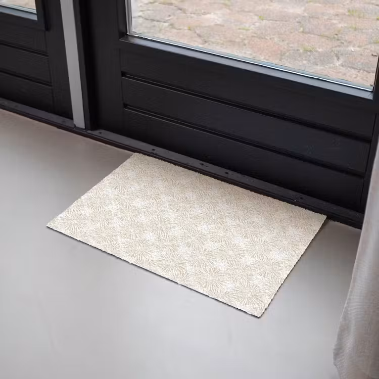 Abstract - Motief - Beige Deurmat klein 898 -sfeer2