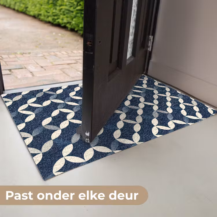 Abstract - Patroon - Blauw Deurmat klein 898 -USP_NL