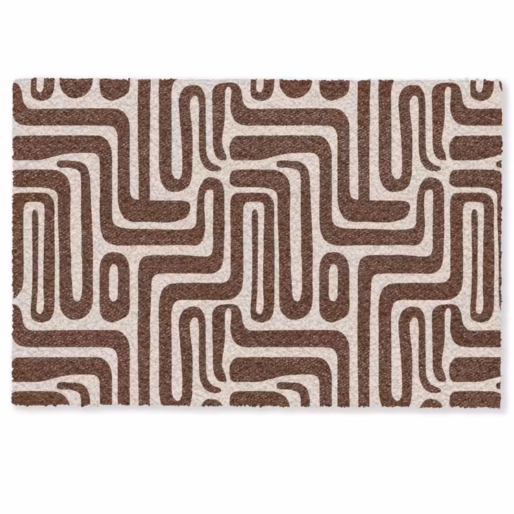 Abstract - Patroon - Bruin Deurmat klein 898 -zkaufland3d