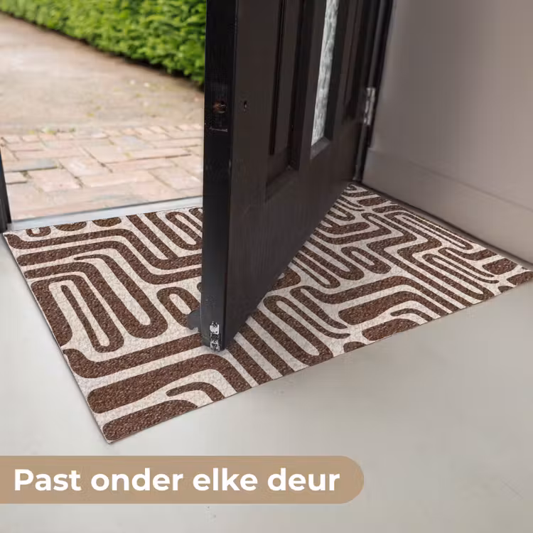 Abstract - Patroon - Bruin Deurmat klein 898 -USP_NL
