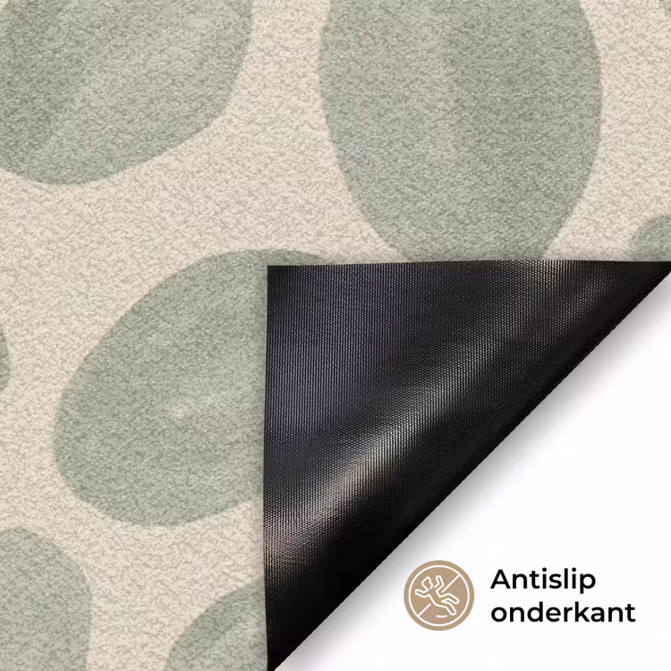 Abstract - Patroon - Organisch - Groen - Modern Deurmat klein -antislip_NL