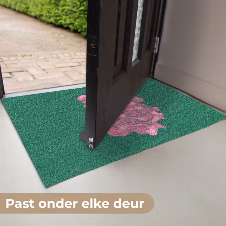 Abstract - Pink - Lijnen - Groen Deurmat klein -USP_NL