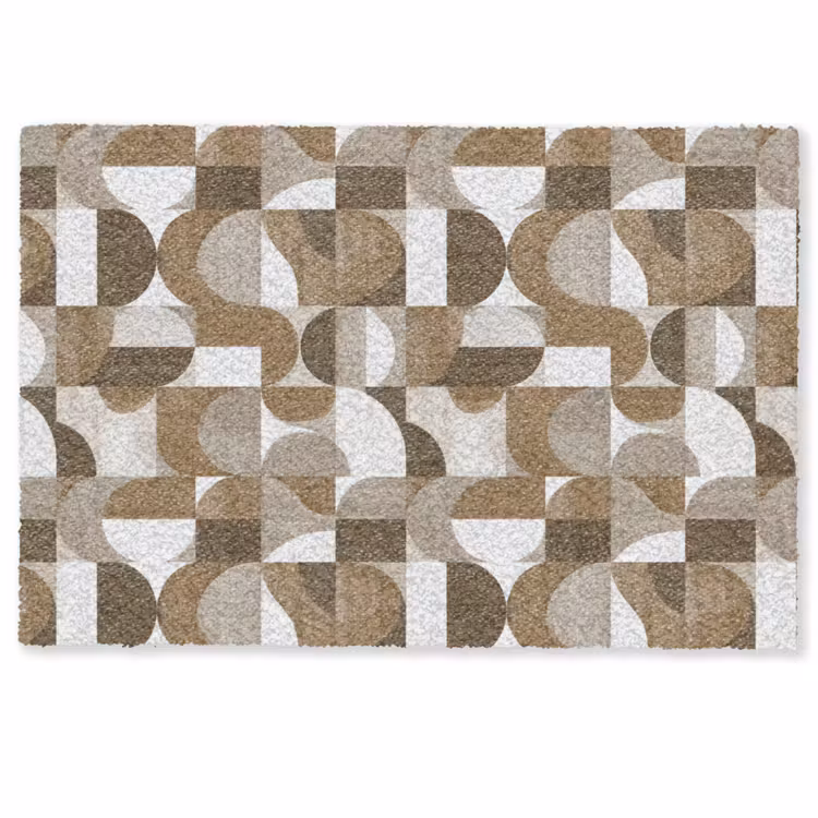 Abstract - Retro - Bruin Deurmat klein 898 -zkaufland3d
