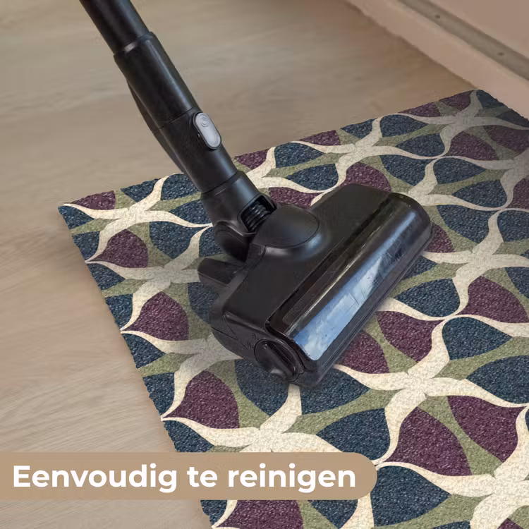 Abstract - Retro - Kleurrijk Deurmat klein 898 -reinigen_NL