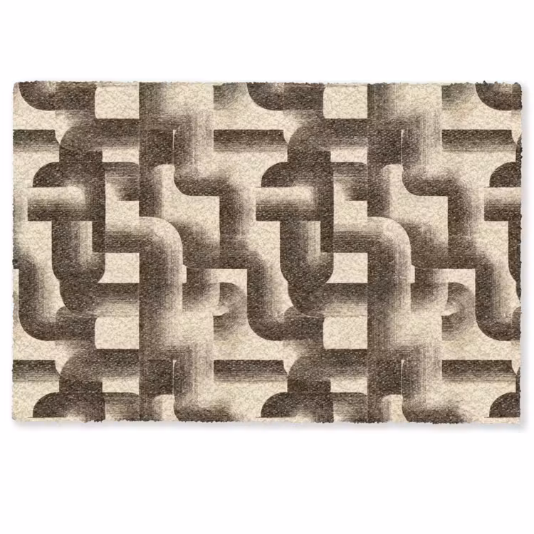 Abstract - Retro - Zwart Deurmat klein 898 -zkaufland3d