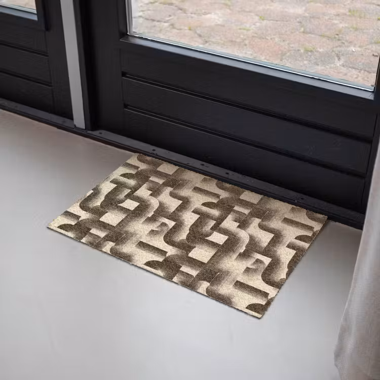 Abstract - Retro - Zwart Deurmat klein 898 -sfeer2
