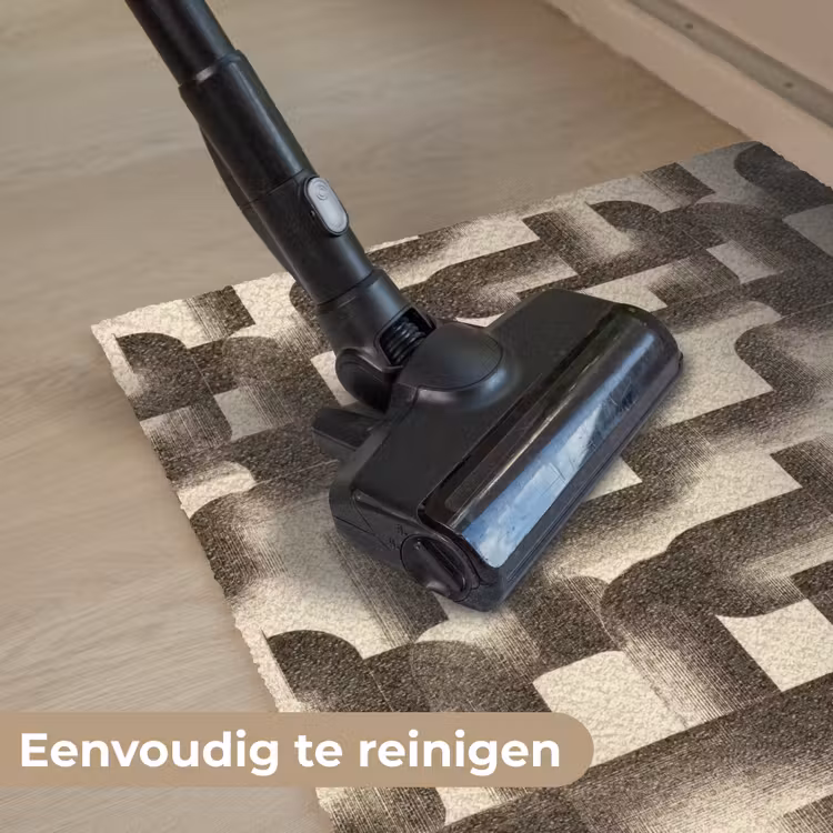 Abstract - Retro - Zwart Deurmat klein 898 -reinigen_NL