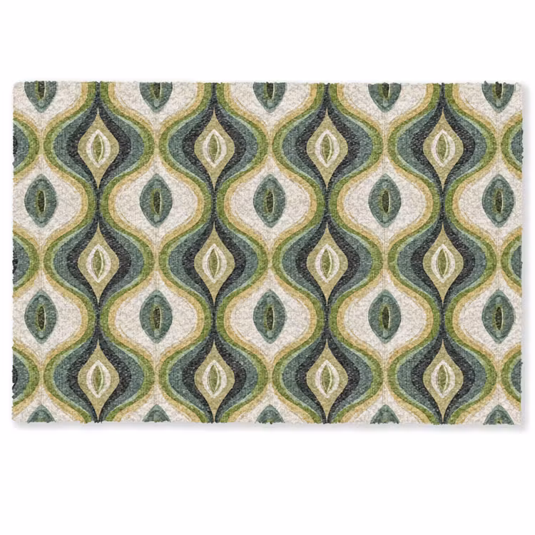 Abstract - Ritmisch - Groen Deurmat klein 898 -zkaufland3d