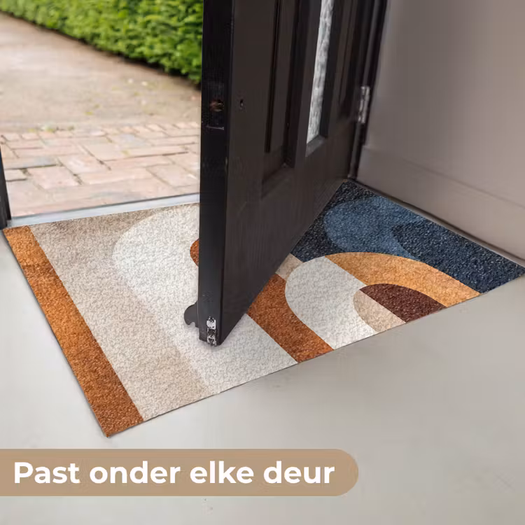 Abstract - Vormen - Donkerblauw Deurmat klein -USP_NL