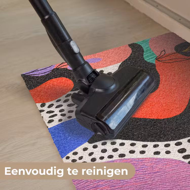 Abstract - Vormen - Kleuren - Stippen Deurmat klein -reinigen_NL